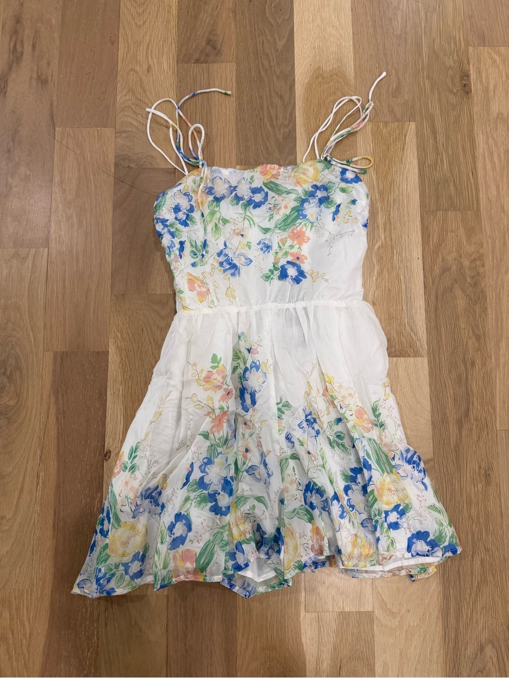 NWT Cottagecore En Saison White Floral Romper Dress Size Small